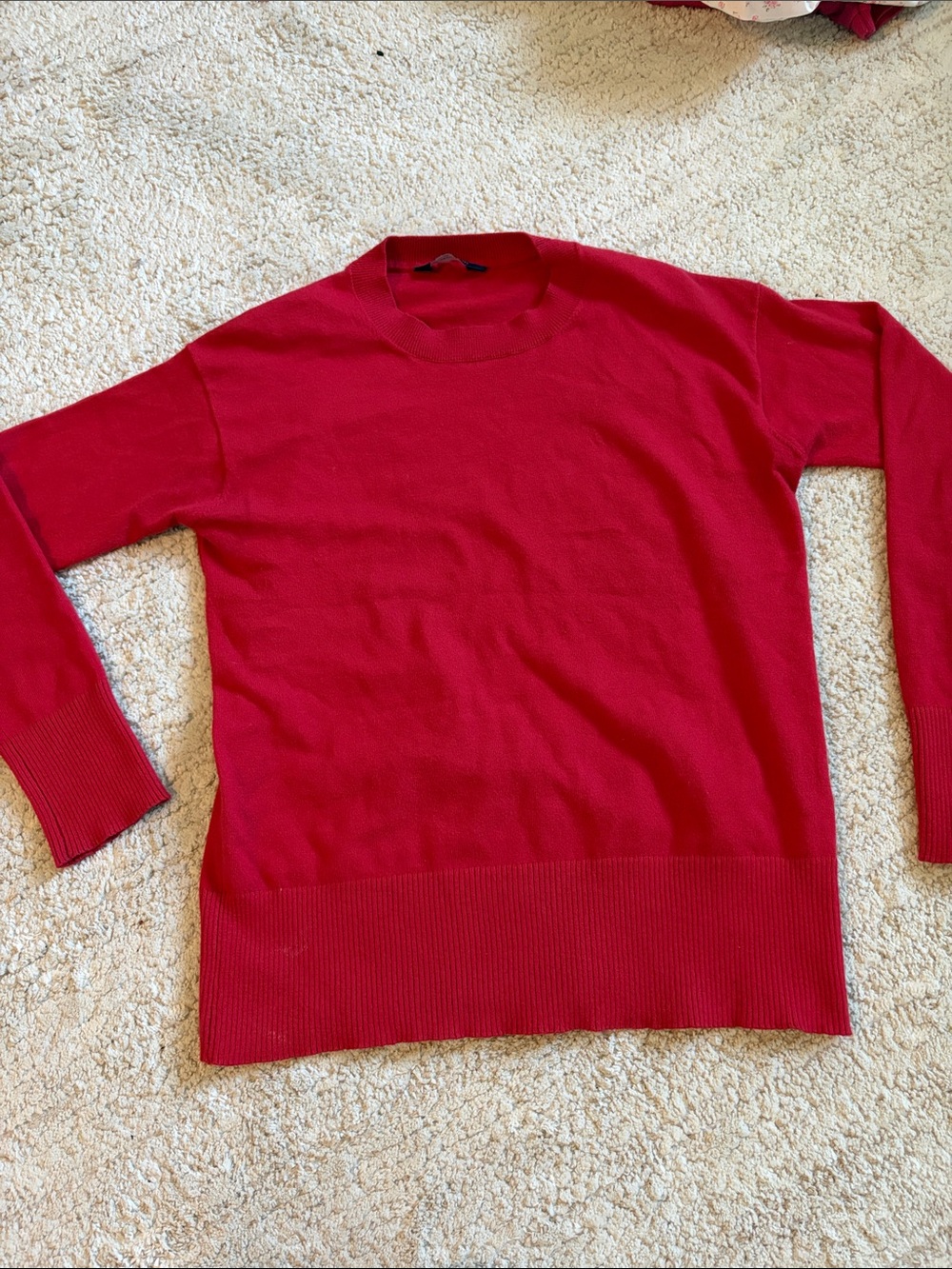 Denver hayes oversized red knit long sleeve size XS